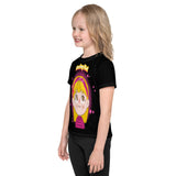 Darling Girl Cartoon Figure. Kids crew neck t-shirt