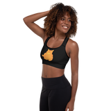 GOLDEN CAT PADDED SPORTS BRA.  Gym, Pilates and Yoga Activewear.
