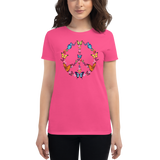 BUTTERFLY PEACE T-SHIRT. Short Sleeves Unisex T-Shirt.