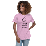 I DON'T GIVE A MEOWCK T-SHIRT. Short Sleeves Unisex Tees.