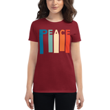 PEACE STRETCHED T-SHIRT. Short Sleeves Unisex Peace T Shirts