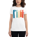 PEACE STRETCHED T-SHIRT. Short Sleeves Unisex Peace T Shirts
