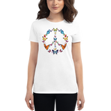 BUTTERFLY PEACE T-SHIRT. Short Sleeves Unisex T-Shirt.