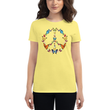 BUTTERFLY PEACE T-SHIRT. Short Sleeves Unisex T-Shirt.