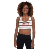 INHALE. EXHALE. REPEAT PADDED SPORTS BRA. Yoga, Gym and Pilates Activewear.