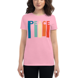 PEACE STRETCHED T-SHIRT. Short Sleeves Unisex Peace T Shirts