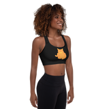 GOLDEN CAT PADDED SPORTS BRA.  Gym, Pilates and Yoga Activewear.