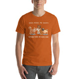 DOGS MAKE ME HAPPY HUMANS MAKE MY HEAD ACHE. T-SHIRT.  Short-Sleeves Unisex T-Shirt
