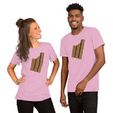 Chocolate Bar Bite. I love Chocolate. Short-Sleeve Unisex T-Shirt