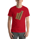 Chocolate Bar Bite. I love Chocolate. Short-Sleeve Unisex T-Shirt